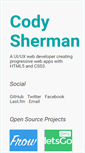 Mobile Screenshot of codysherman.com