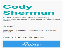 Tablet Screenshot of codysherman.com